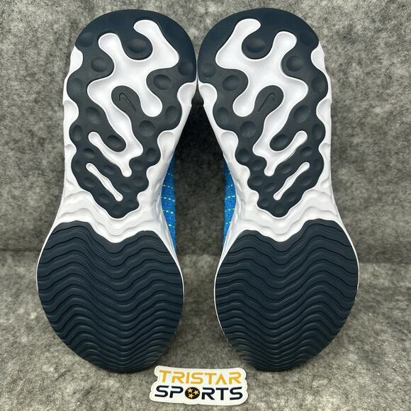 Nike React Phantom Run Flyknit 2 Running Shoes Mens Size 10.5 Blue CJ0277-402 - Picture 6 of 8